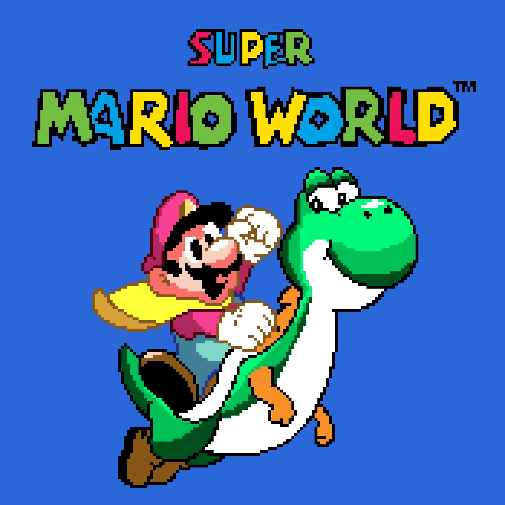 Super Mario world cover art